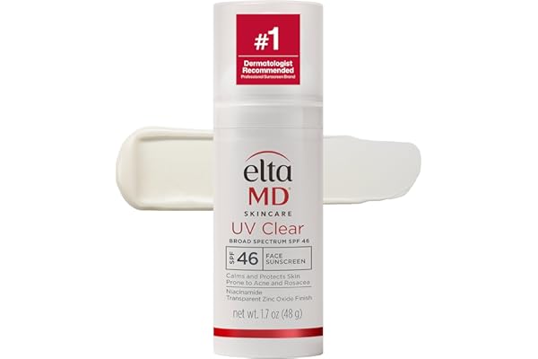 EltaMD UV Clear Face Sunscreen Oil Free SPF 46 for Sensitive Skin Zinc Oxide Dermatologist