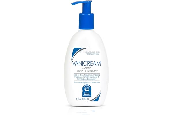 Vanicream Gentle Facial Cleanser with Pump Dispenser Sensitive Skin 8 fl oz