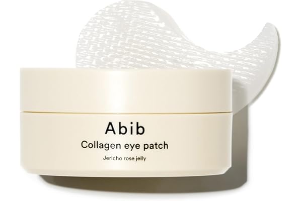 Abib Collagen Peptide Eye Patches for Wrinkles Fine Lines Jericho Rose Jelly 60 Count Korean Skincare