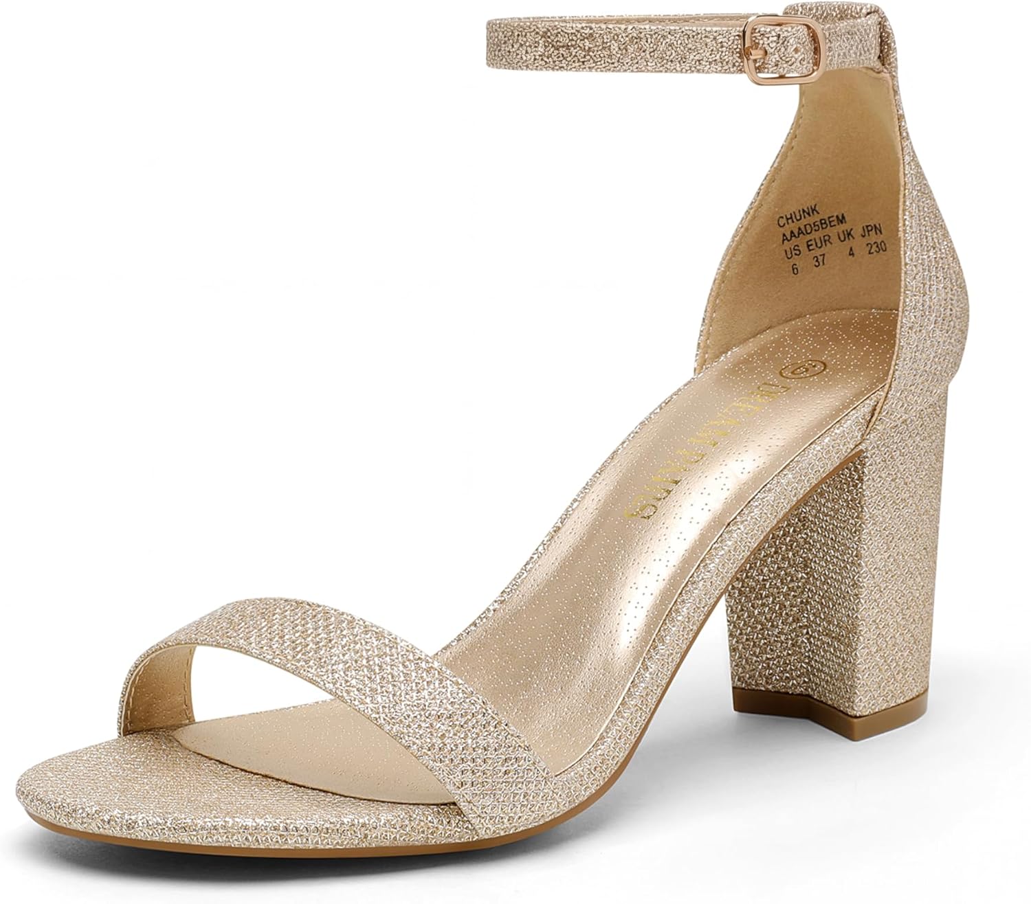 Dream Pairs Chunk Low Heel Pump Sandals