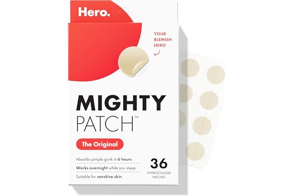 Mighty Patch Original Hydrocolloid Acne Pimple Patches for Face 36 Count