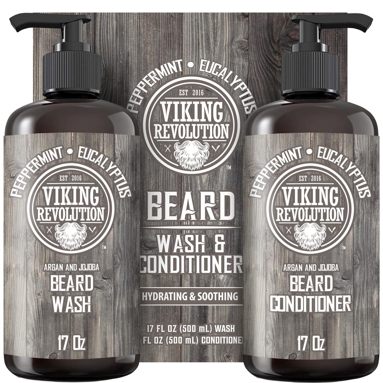 Viking Revolution Beard Wash & Conditioner Set