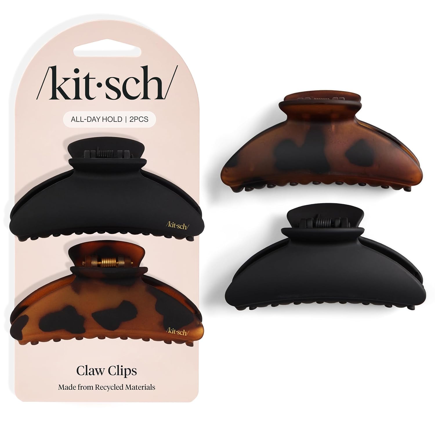 Kitsch Recycled Plastic Claw Clips