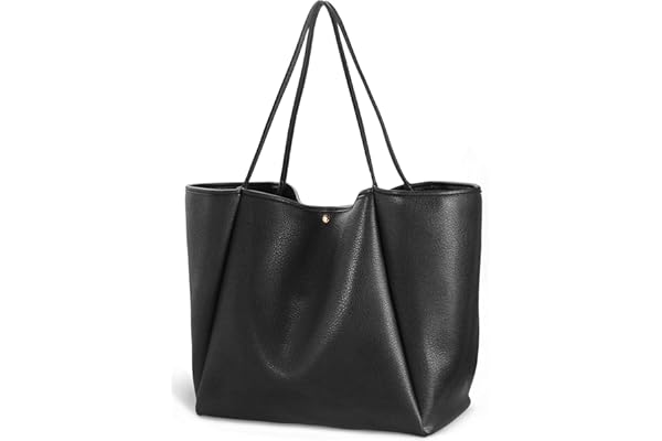 Oversize PU Leather Tote Women Weekender Bag Shopper Handbag Travel Purse