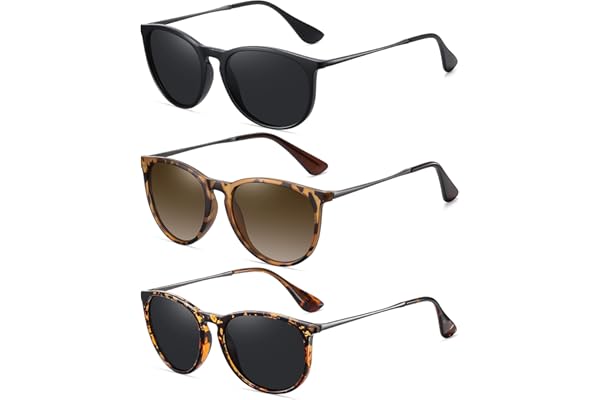 WOWSUN Retro Polarized Sunglasses Womens Trendy Round Classic Glasses 2026