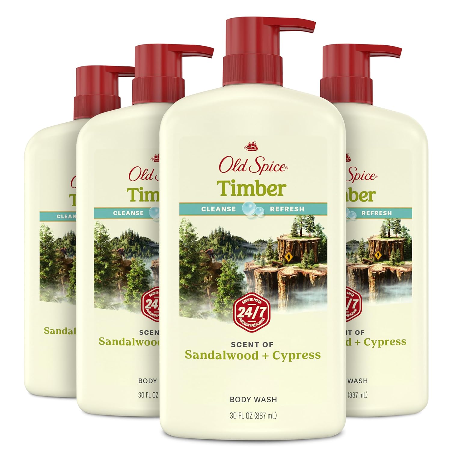 Old Spice Timber Body Wash