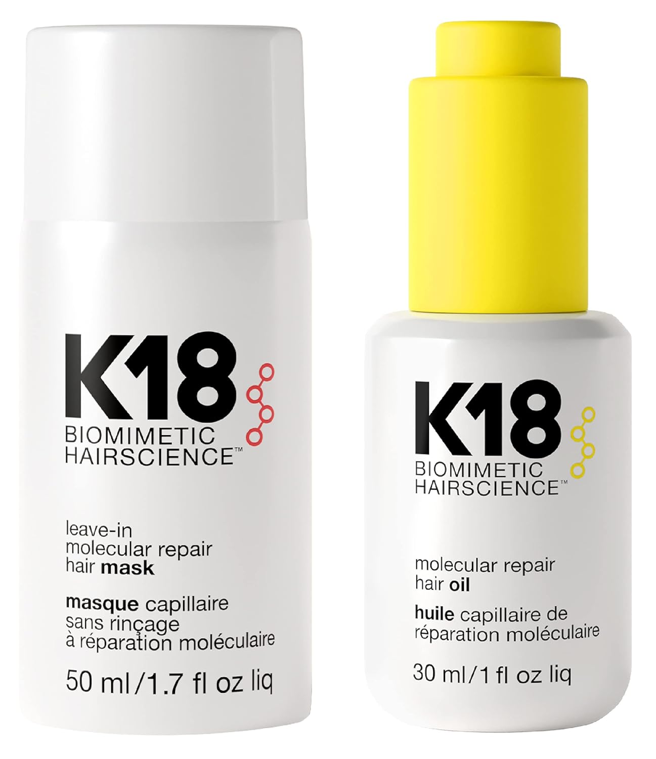 K18 Repair Bundle Leave-In Mask and Hair Oil