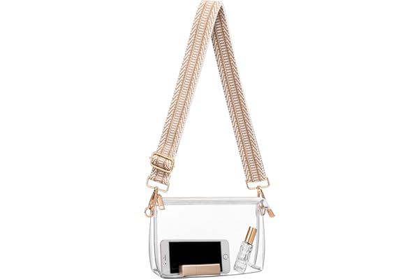 Clear Purse for Women Stadium Approved Crossbody Bag Small Stadium Bag for Concerts Sports