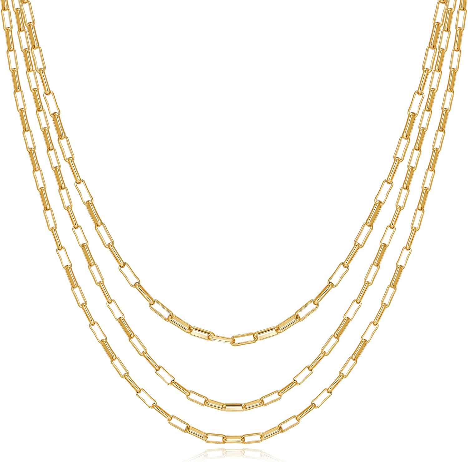 Filmoon Gold Plated Layered Necklace